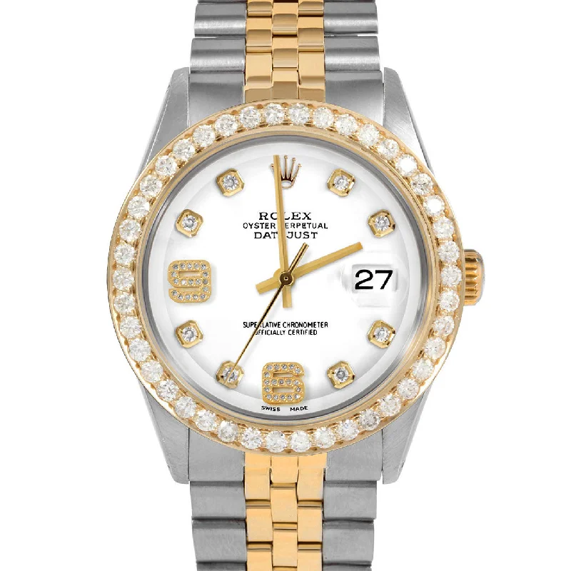 Rolex Datejust 36mm | 1601-TT-WHT-8DA69-25CT-JBL