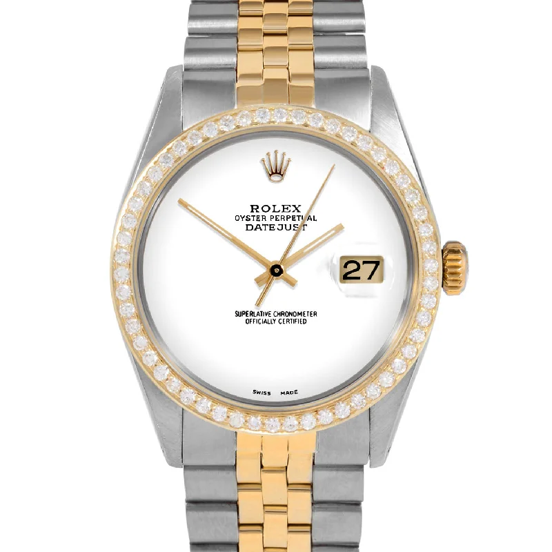 Rolex Datejust 36mm | 1601-TT-WHT-NOHM-BDS-JBL