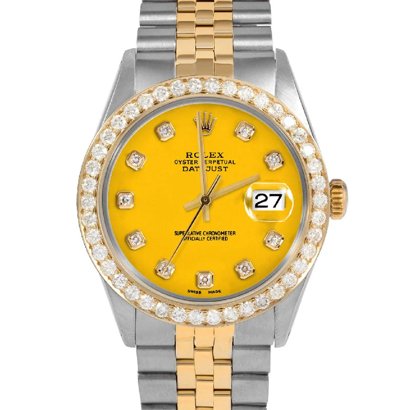 Rolex Datejust 36mm | 1601-TT-YLW-DIA-AM-25CT-JBL