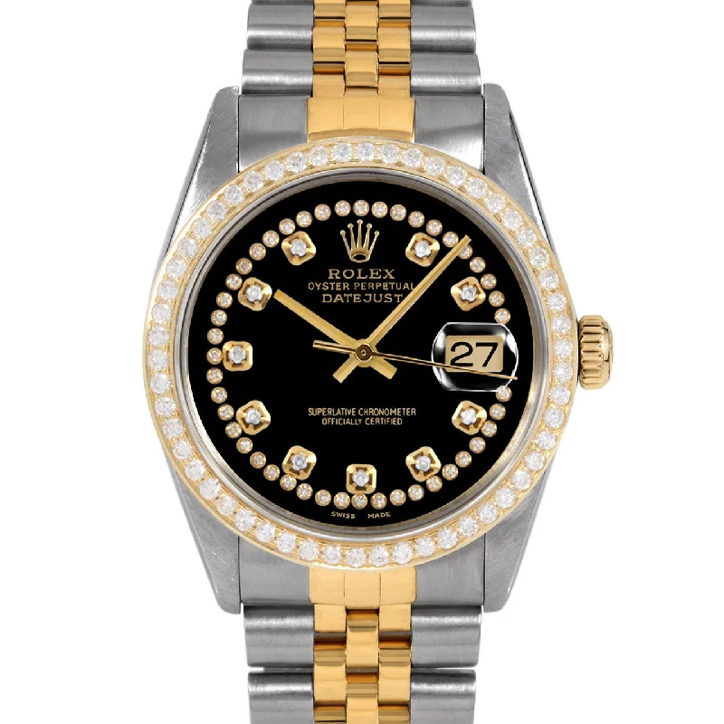 Rolex Datejust 36mm | 16013-BLK-STRD-BDS-JBL