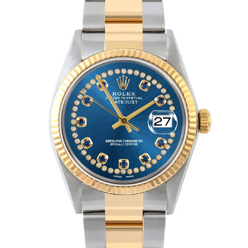 Rolex Datejust 36mm | 16013-BLU-STRS-FLT-OYS