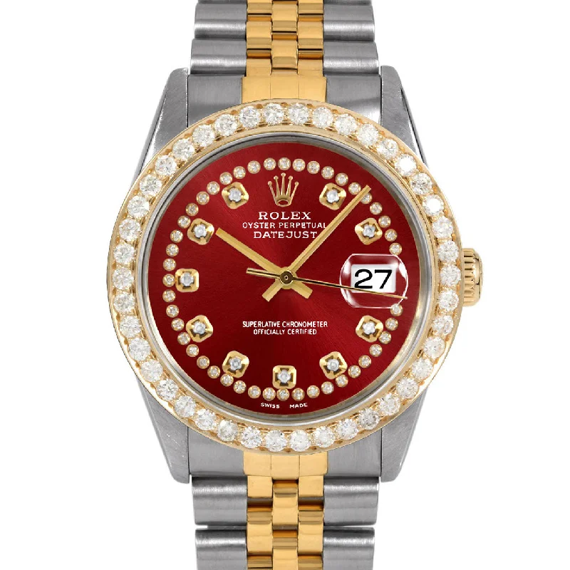 Rolex Datejust 36mm | 16013-RED-STRD-25CT-JBL