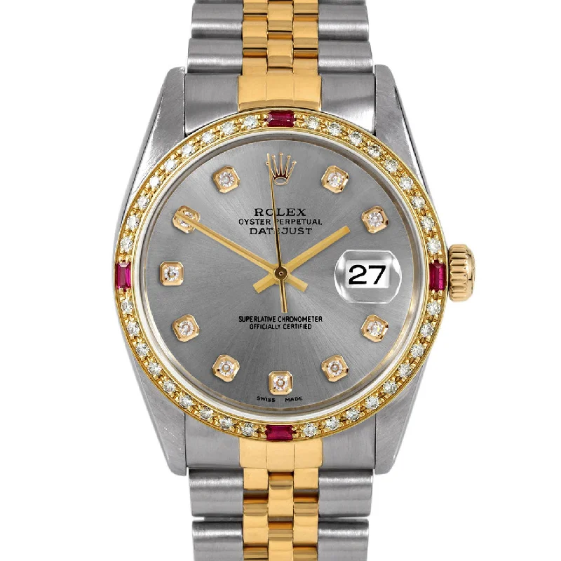 Rolex Datejust 36mm | 16013-SLT-DIA-AM-4RBY-JBL