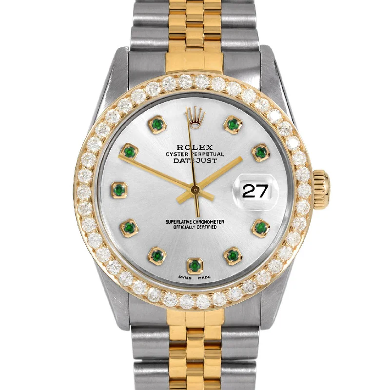 Rolex Datejust 36mm | 16013-SLV-EMD-AM-25CT-JBL