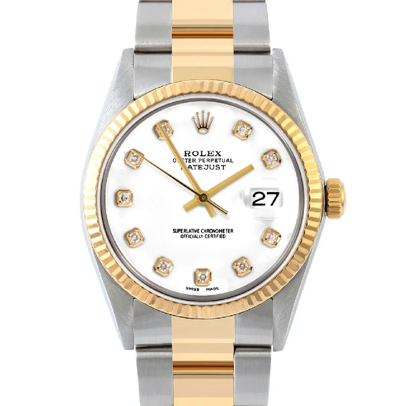 Rolex Datejust 36mm | 16013-WHT-DIA-AM-FLT-OYS