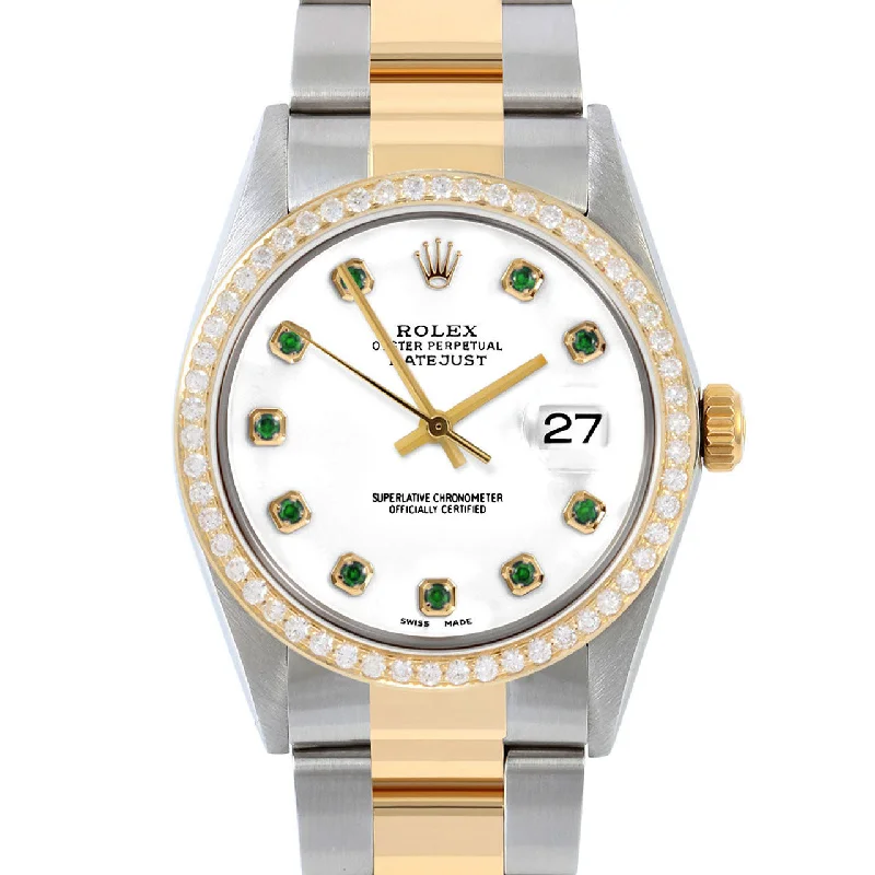 Rolex Datejust 36mm | 16013-WHT-EMD-AM-BDS-OYS