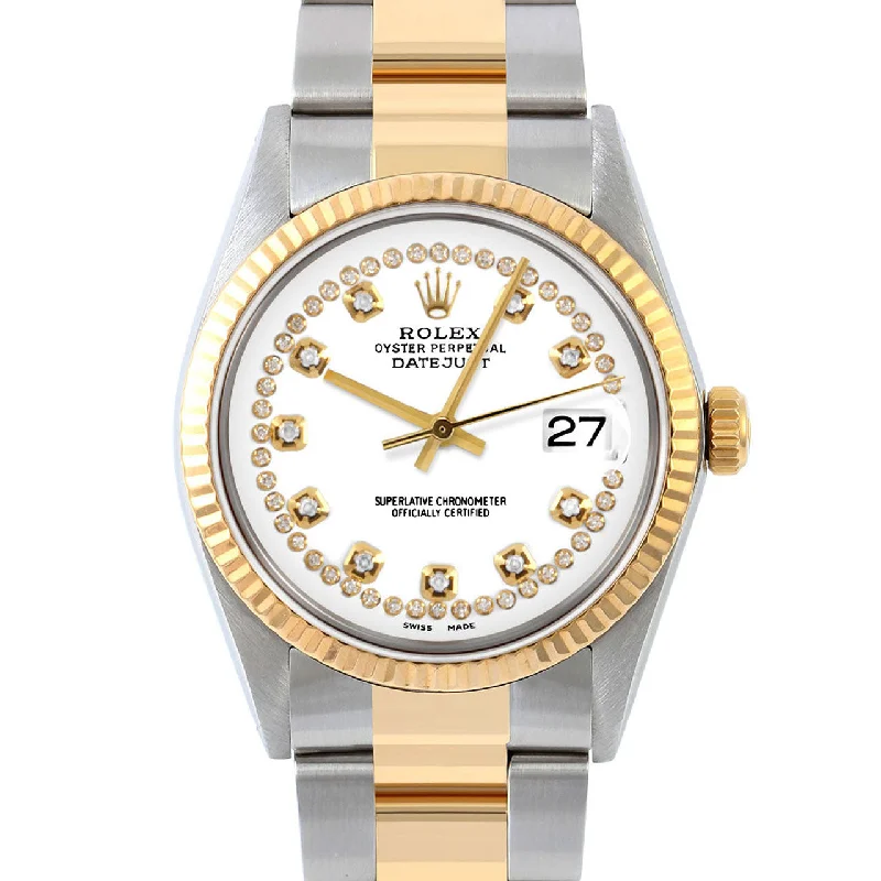 Rolex Datejust 36mm | 16013-WHT-STRD-FLT-OYS