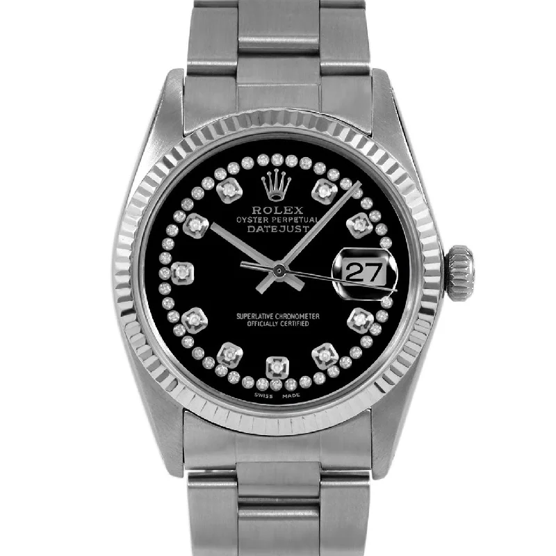 Rolex Datejust 36mm | 16014-BLK-STRD-FLT-OYS