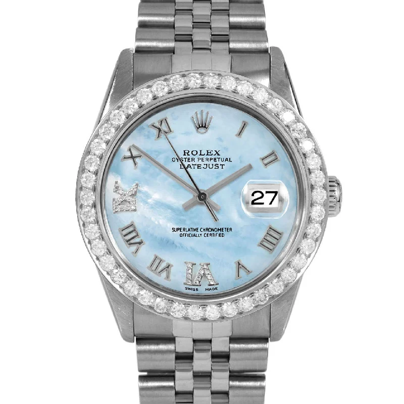 Rolex Datejust 36mm | 16014-LBMOP-RDR69-25CT-JBL