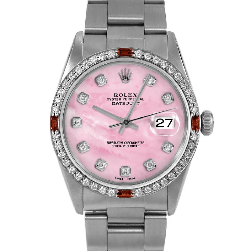 Rolex Datejust 36mm | 16014-PMOP-DIA-AM-4RBY-OYS