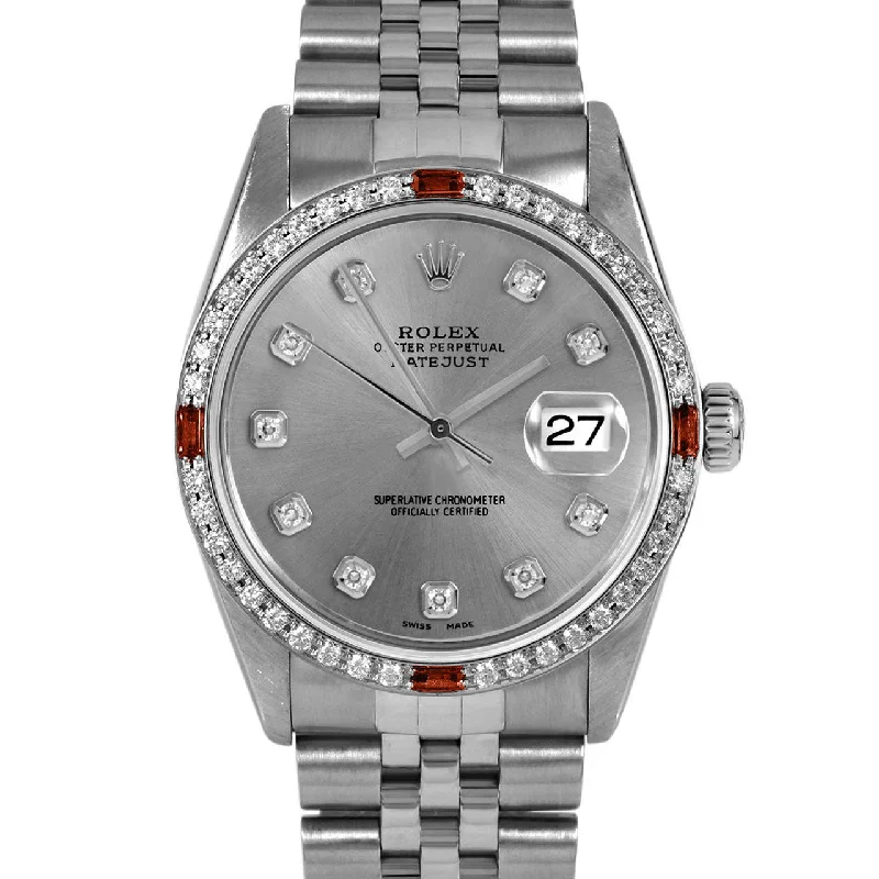 Rolex Datejust 36mm | 16014-SLT-DIA-AM-4RBY-JBL