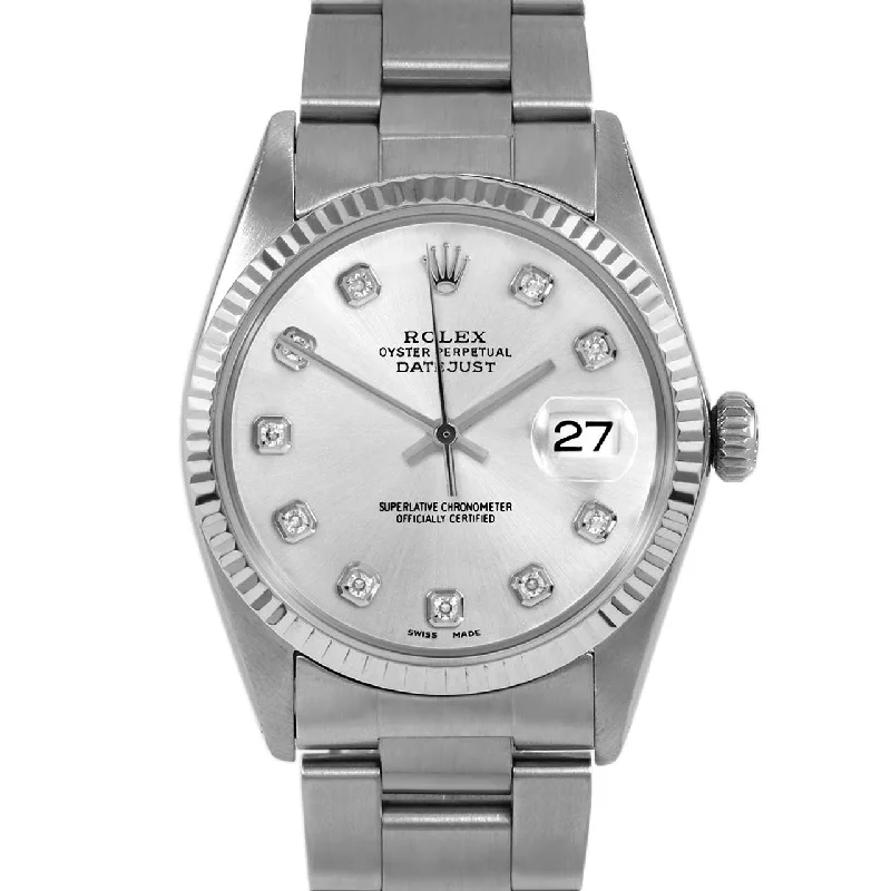 Rolex Datejust 36mm | 16014-SLV-DIA-AM-FLT-OYS