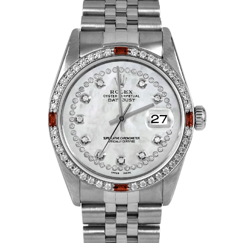 Rolex Datejust 36mm | 16014-WMOP-STRD-4RBY-JBL