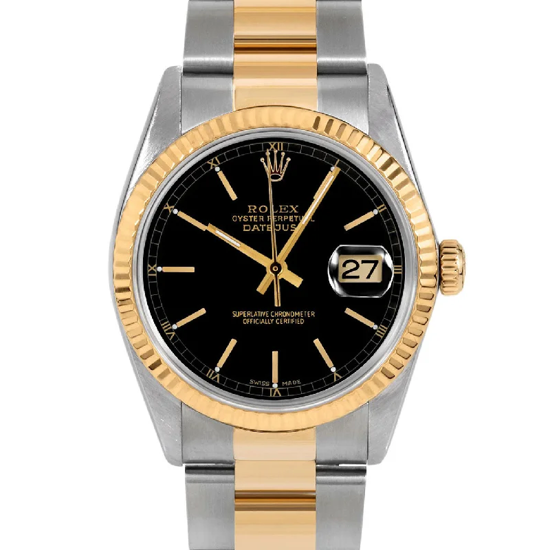 Rolex Datejust 36mm | 16233-BLK-STK-FLT-OYS