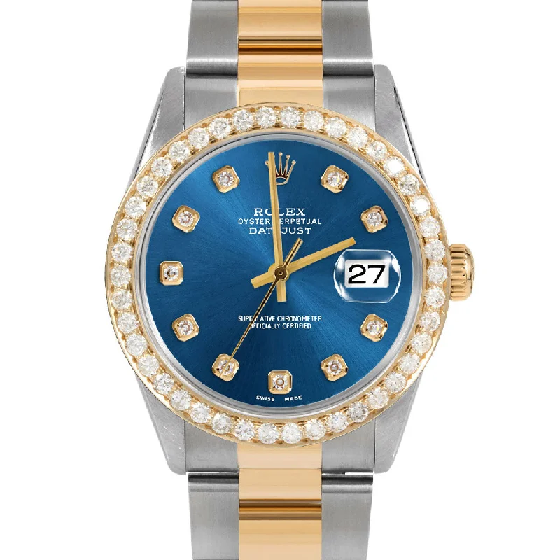 Rolex Datejust 36mm | 16233-BLU-DIA-AM-25CT-OYS