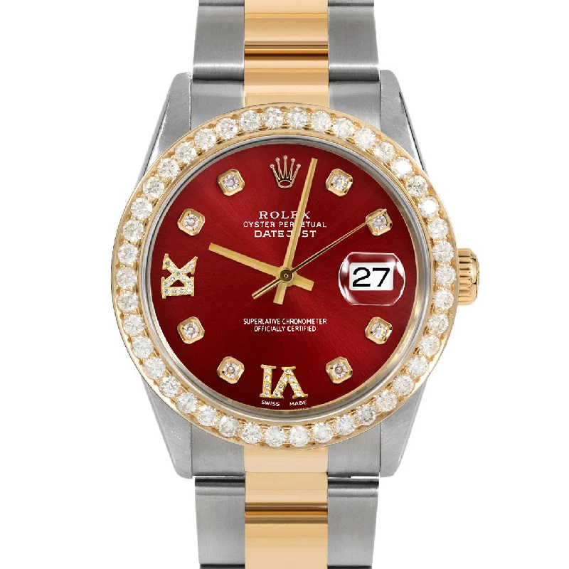 Rolex Datejust 36mm | 16233-RED-8DR69-25CT-OYS