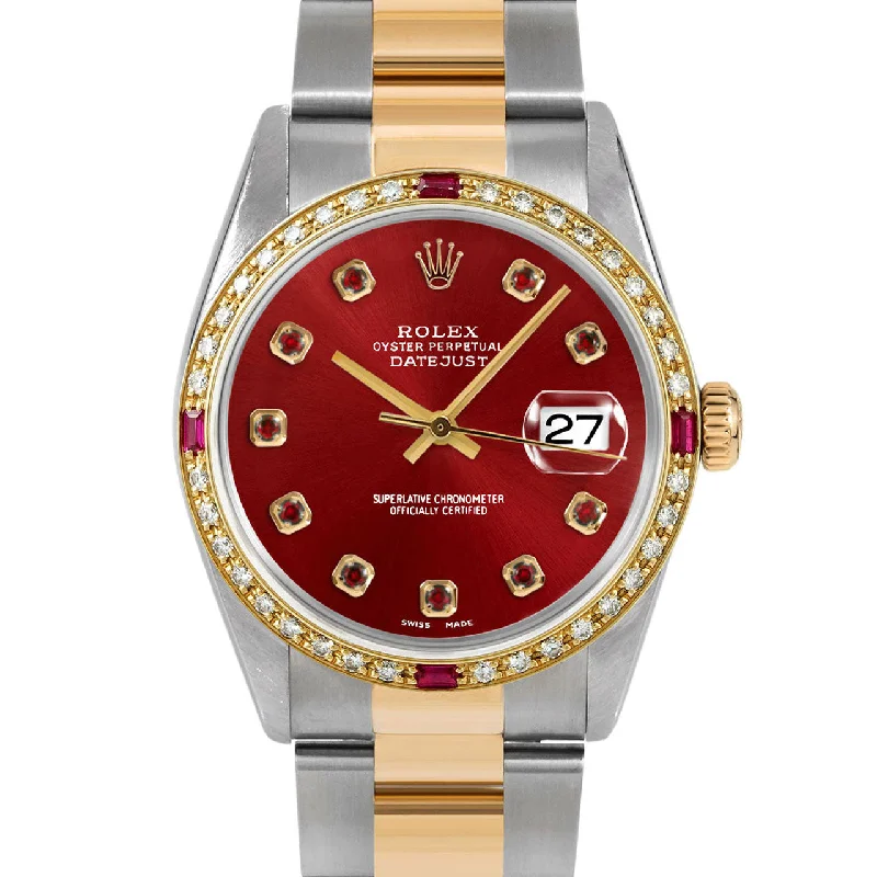 Rolex Datejust 36mm | 16233-RED-RBY-AM-4RBY-OYS