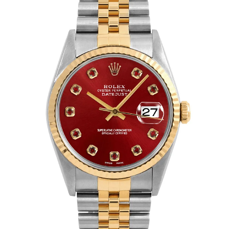 Rolex Datejust 36mm | 16233-RED-RBY-AM-FLT-JBL