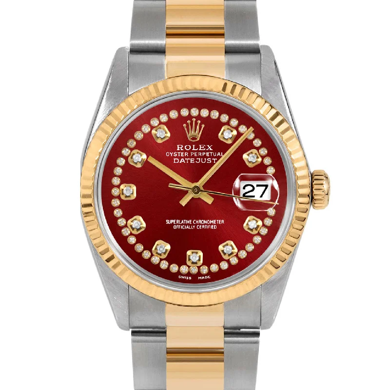 Rolex Datejust 36mm | 16233-RED-STRD-FLT-OYS