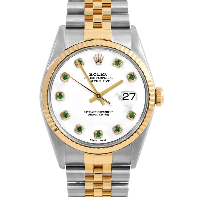 Rolex Datejust 36mm | 16233-WHT-EMD-AM-FLT-JBL