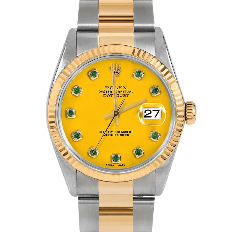 Rolex Datejust 36mm | 16233-YLW-EMD-AM-FLT-OYS