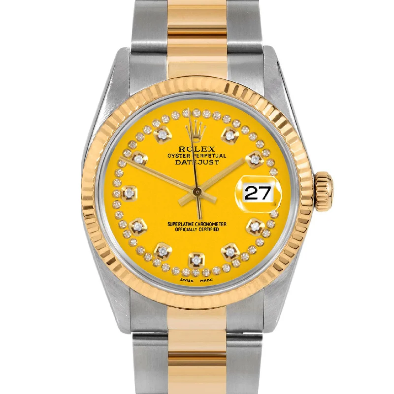 Rolex Datejust 36mm | 16233-YLW-STRD-FLT-OYS