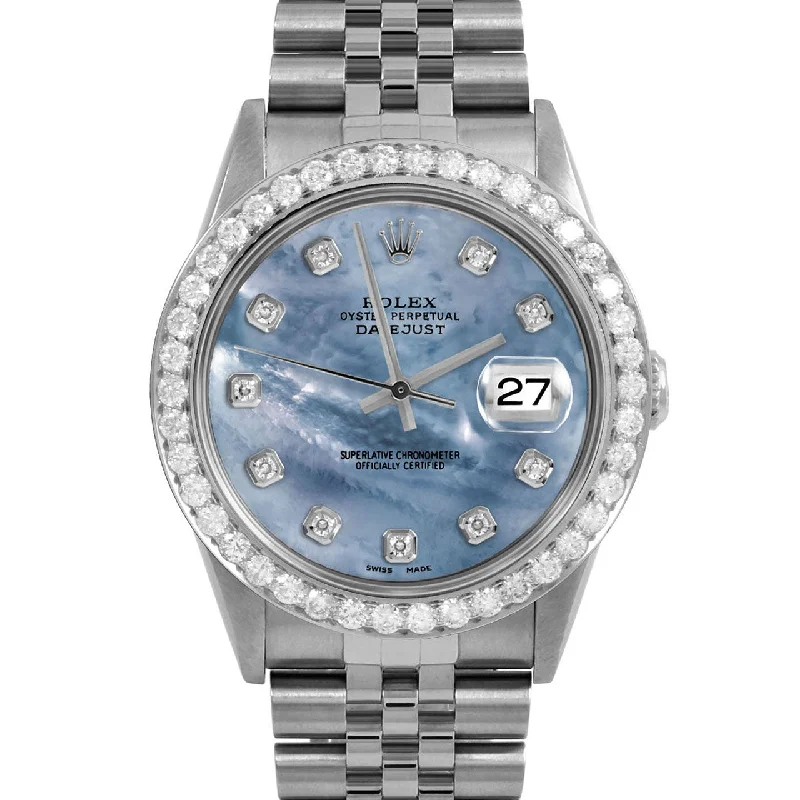 Rolex Datejust 36mm | 16234-BLMOP-DIA-AM-25CT-JBL