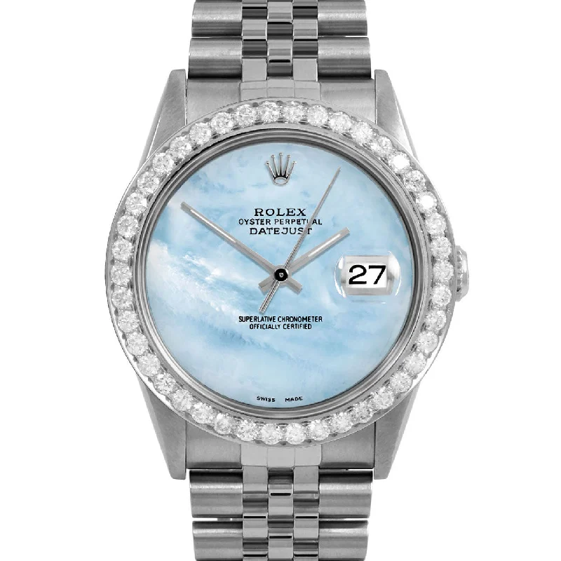 Rolex Datejust 36mm | 16234-LBMOP-NOHM-25CT-JBL