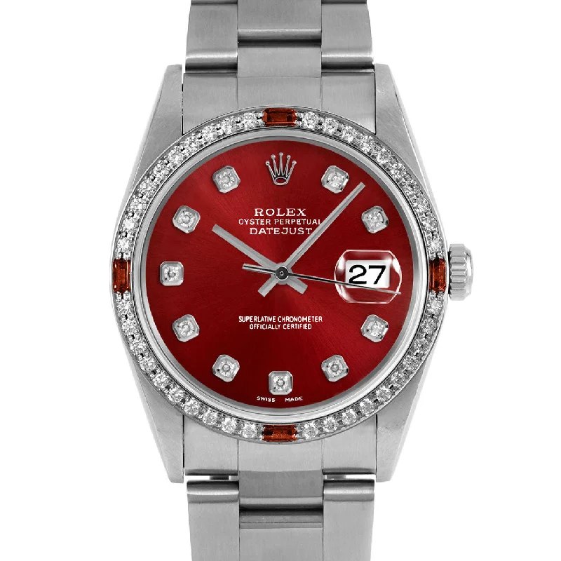 Rolex Datejust 36mm | 16234-RED-DIA-AM-4RBY-OYS