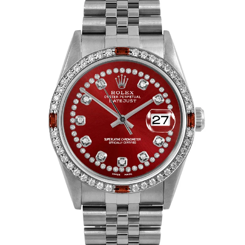 Rolex Datejust 36mm | 16234-RED-STRD-4RBY-JBL