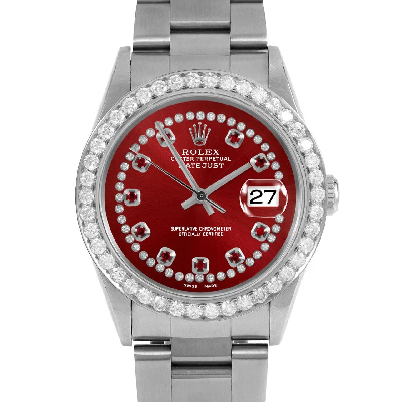 Rolex Datejust 36mm | 16234-RED-STRR-25CT-OYS