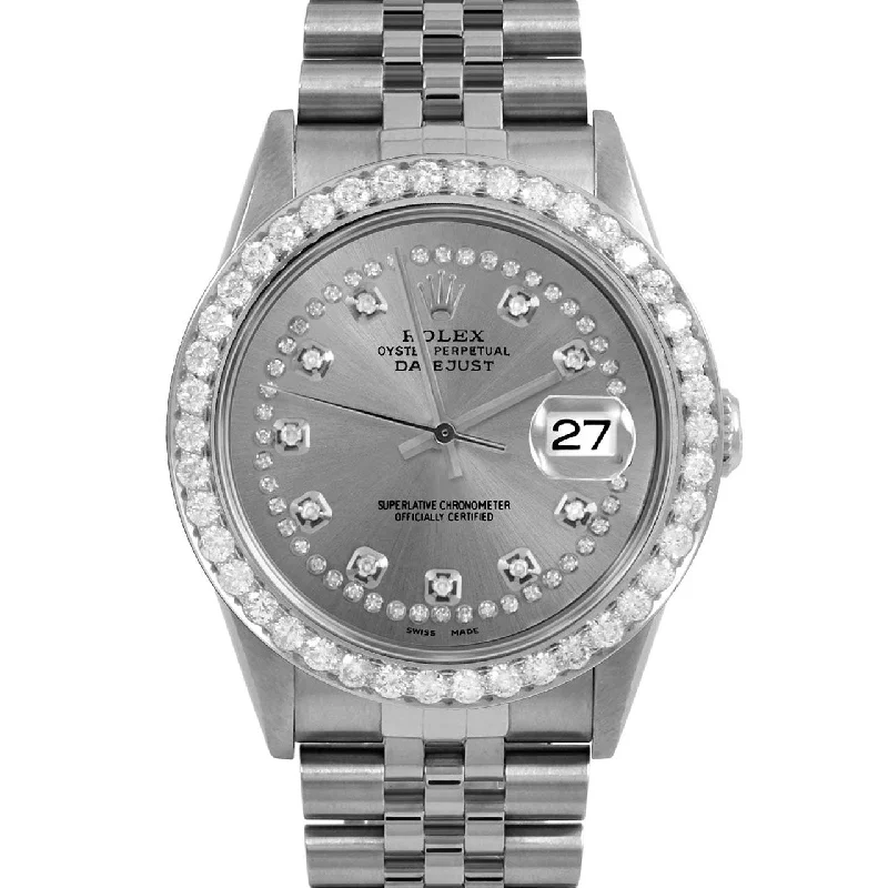 Rolex Datejust 36mm | 16234-SLT-STRD-25CT-JBL