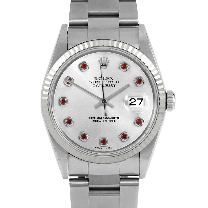 Rolex Datejust 36mm | 16234-SLV-RBY-AM-FLT-OYS