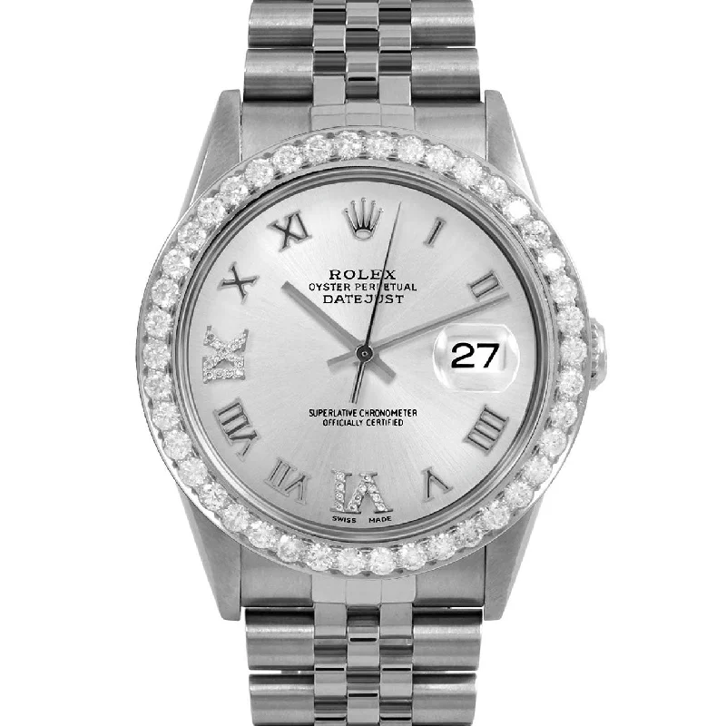 Rolex Datejust 36mm | 16234-SLV-RDR69-25CT-JBL