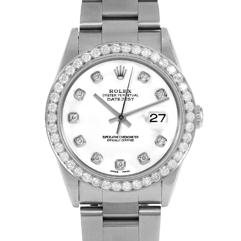 Rolex Datejust 36mm | 16234-WHT-DIA-AM-25CT-OYS