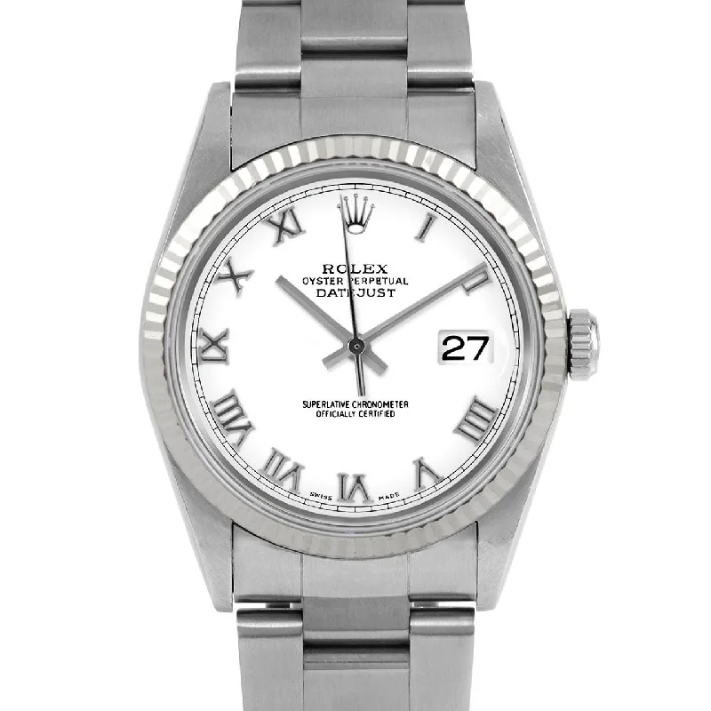 Rolex Datejust 36mm | 16234-WHT-ROM-FLT-OYS