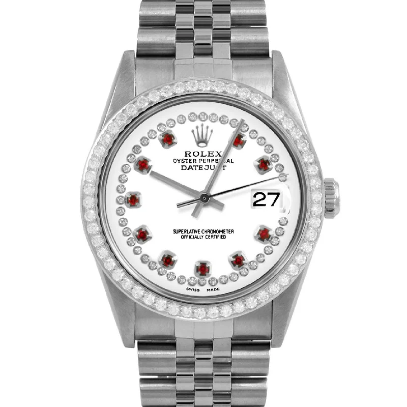 Rolex Datejust 36mm | 16234-WHT-STRR-BDS-JBL