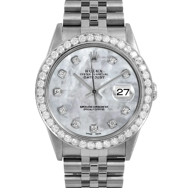 Rolex Datejust 36mm | 16234-WMOP-DIA-AM-25CT-JBL