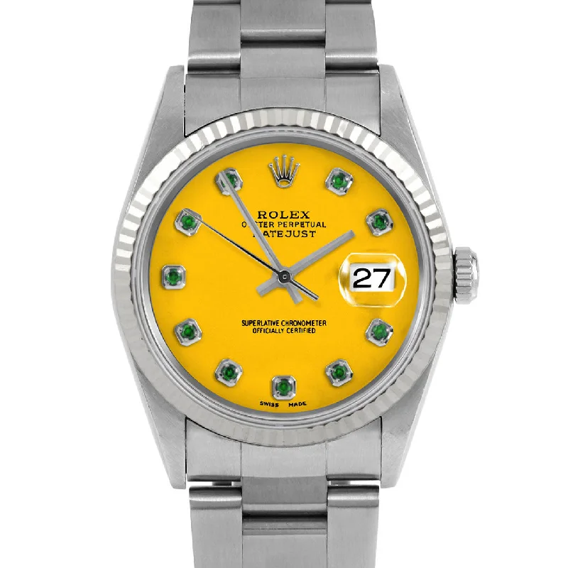 Rolex Datejust 36mm | 16234-YLW-EMD-AM-FLT-OYS