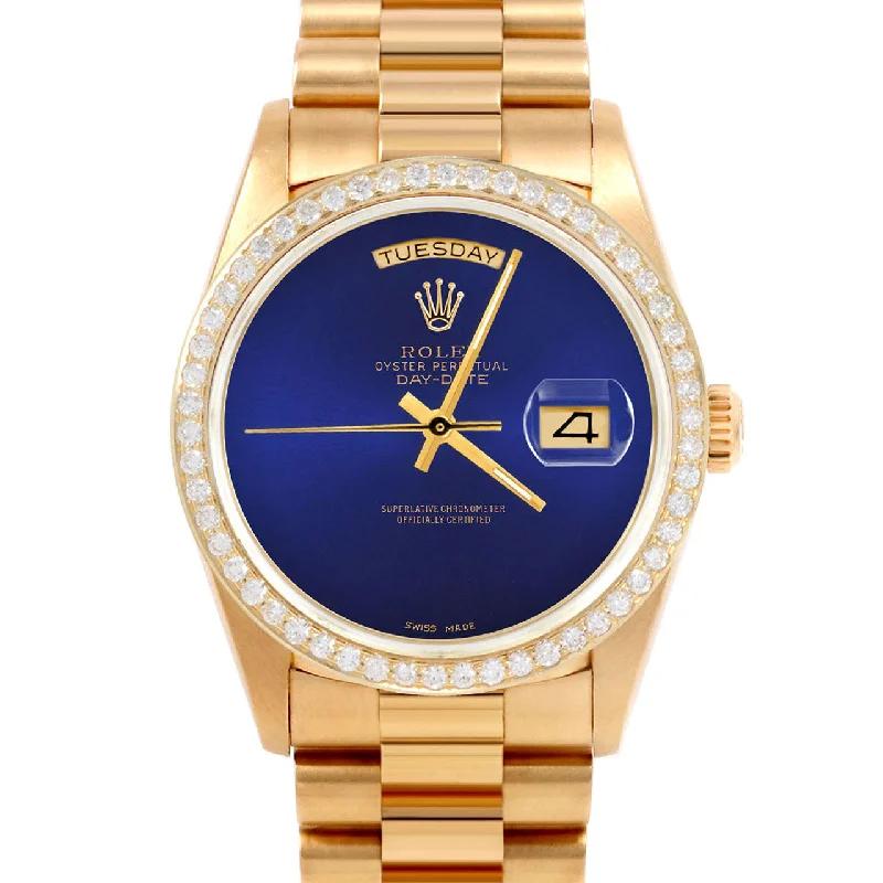 Rolex Day-Date 36mm | 18038-BLU-NOHM-BDS-PRS