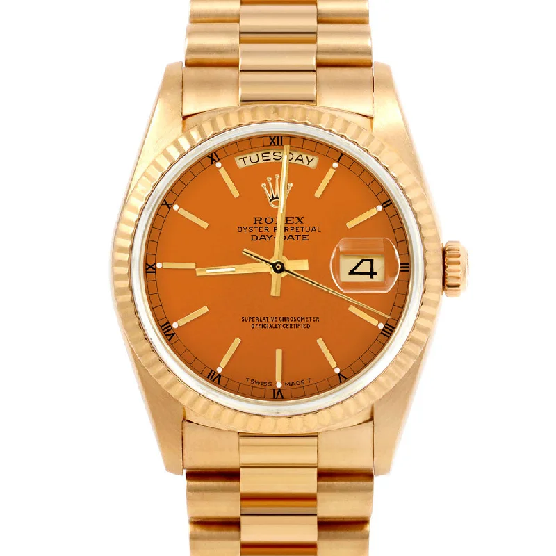 Rolex Day-Date 36mm | 18038-ORN-STK-FLT-PRS