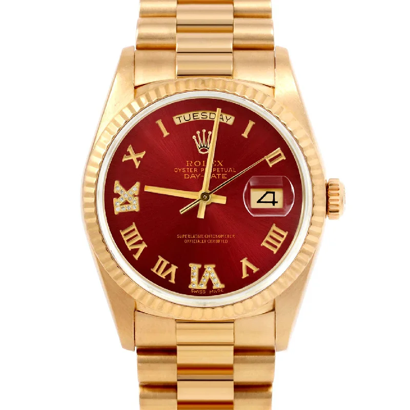 Rolex Day-Date 36mm | 18038-RED-RDR69-FLT-PRS