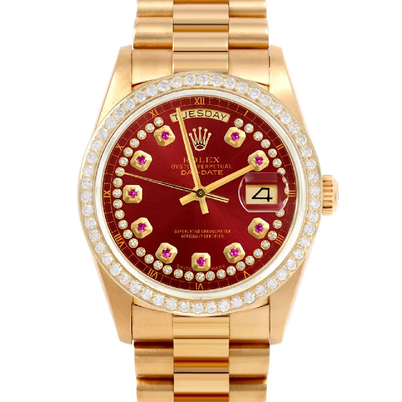 Rolex Day-Date 36mm | 18038-RED-STRR-BDS-PRS