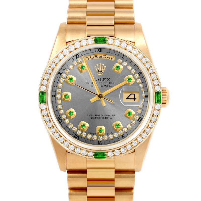 Rolex Day-Date 36mm | 18038-SLT-STRE-4EMD-PRS