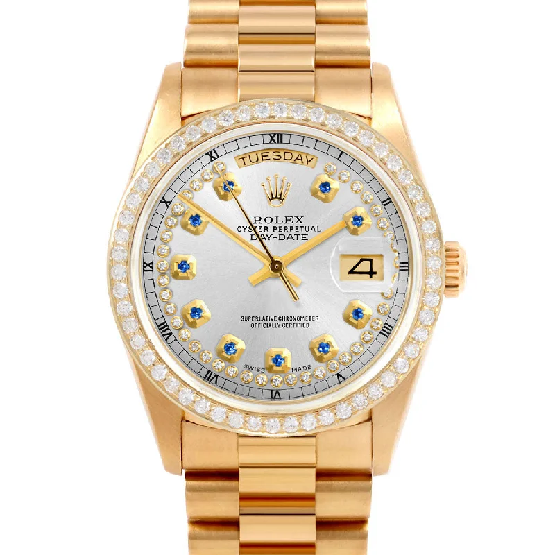 Rolex Day-Date 36mm | 18038-SLV-STRS-BDS-PRS