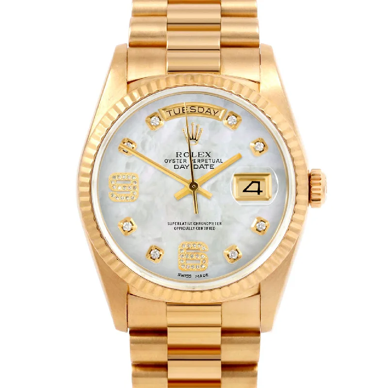 Rolex Day-Date 36mm | 18038-WMOP-8DA69-FLT-PRS