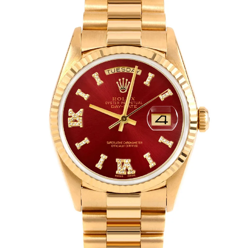 Rolex Day-Date 36mm | 18238-RED-DR8I-FLT-PRS